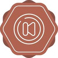 Video Previous Track Circl Vector Icon