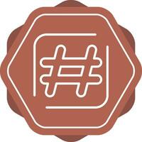 Hashtag Vector Icon
