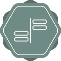 Horizontal Alignment Vector Icon