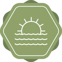 Sunset Vector Icon