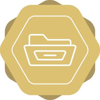 abierto archivo carpeta vector icono