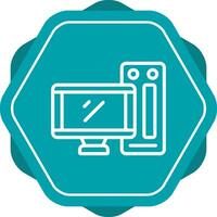 Desktop Computer Vector Icon