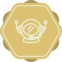 Astronaut Helmet Vector Icon