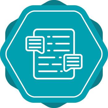 Document Commenting Vector Icon
