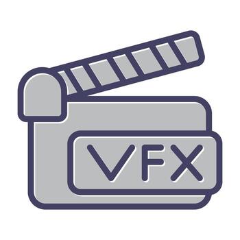 icono de vector de claqueta