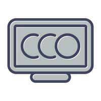 Desktop Computer Vector Icon