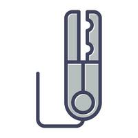 Grounding Clamp Vector Icon