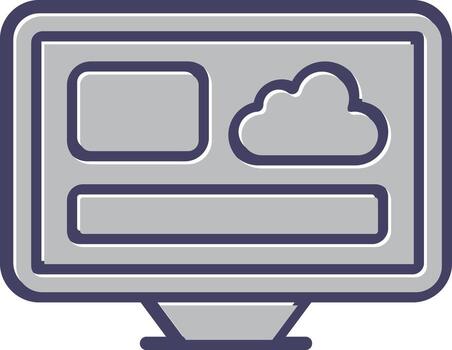 icono de vector de escritorio