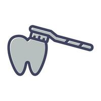 Brushing Teeth Vector Icon