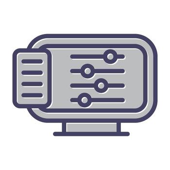 Desktop Computer Vector Icon