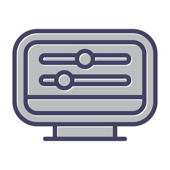 Desktop Computer Vector Icon