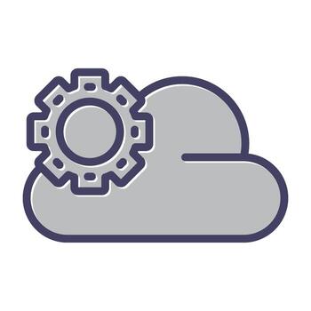 icono de vector de nube