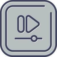 Video Fast Square Triangle Vector Icon