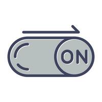 On Button Vector Icon