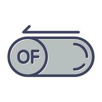 Of Button Vector Icon