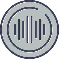 audio espectro circulo vector icono