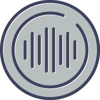 Audio Spectrum Circle Vector Icon