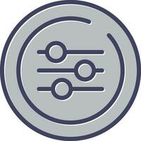 Equalizer Circle Vector Icon