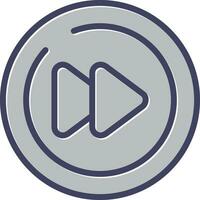 Video Next Track Circle Vector Icon