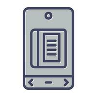 E Book Vector Icon