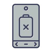 Empty Battery Vector Icon