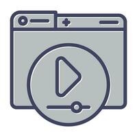 Video Player Vector Icon