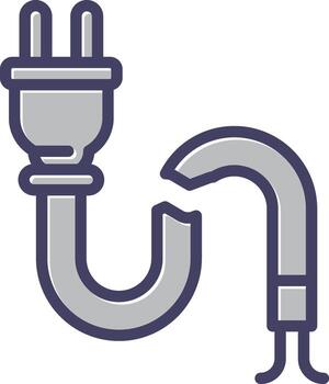 roto cable vector icono