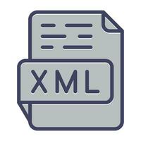 XML Vector Icon