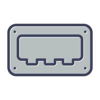 icono de vector de usb