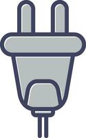 icono de vector de enchufe