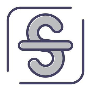 tachado vector icono