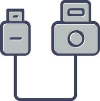 icono de vector de usb