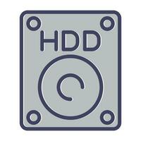 disco duro vector icono