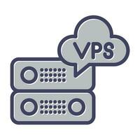 VPS Hosting Vector Icon