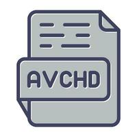 avchd vector icono