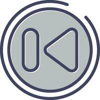 Previous Track Button Vector Icon