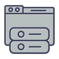 Windows Hosting Vector Icon