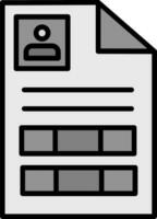 Curriculum Vitae Vector Icon