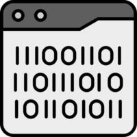 Binary Code Vector Icon