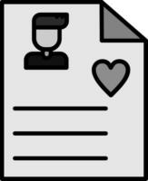 User Biodata Vector Icon