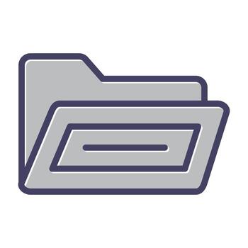 abierto archivo carpeta vector icono