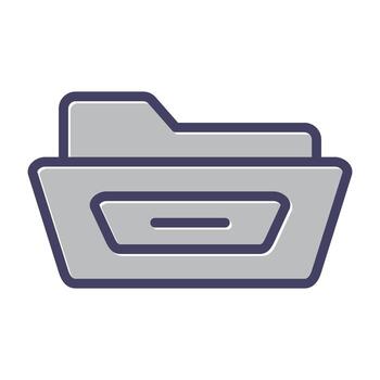 abierto archivo carpeta vector icono