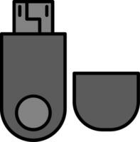 icono de vector de usb