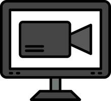 icono de vector de cámara de vídeo