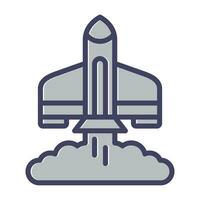 Rocket Launch Vector Icon