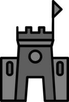 icono de vector de castillo de arena