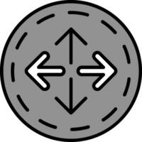 expandir flechas vector icono