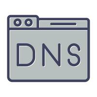 Domain DNS Management Vector Icon