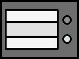 Microwave Oven Vector Icon