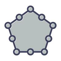 icono de vector hexagonal